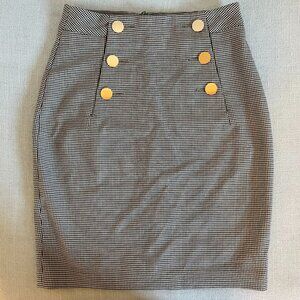 H&M Dogtooth-patterned Skirt